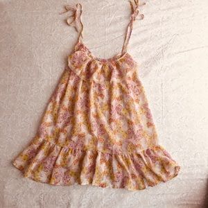 Floral Chiffon Babydoll Blouse